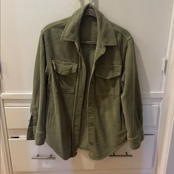 Reformation artichoke Green Corduroy Jacket size xs - Picture 6 of 8